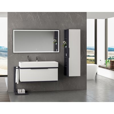 Lustro 120x60 cm prostokątne z oświetleniem 5907459662306 Venti Prymus