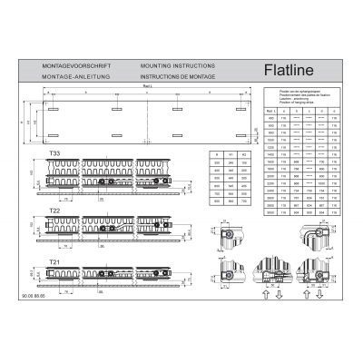 Grzejnik pokojowy 60x140 cm podłączenie boczne biały 108F2260140190 Vasco Flatline