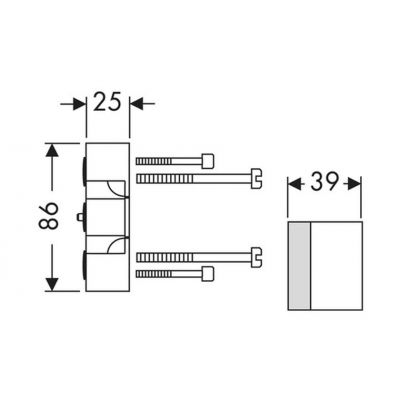 Axor iBox 13587000 przedłużka