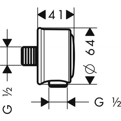 Axor Montreux 16884950 przyłącze kątowe