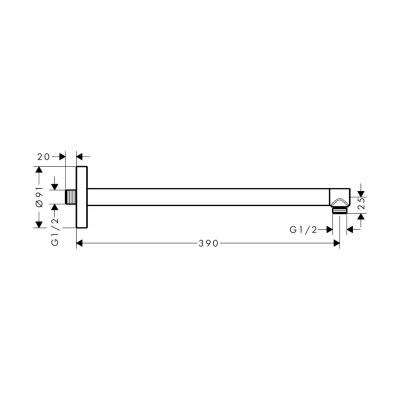 Axor ShowerSolutions 26431310 ramię ścienne