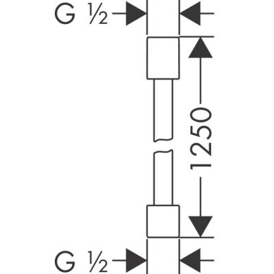 Axor Starck 28282950 wąż prysznicowy 125 cm