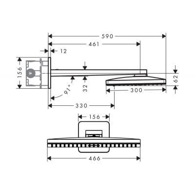 Axor ShowerSolutions 35276000 deszczownica