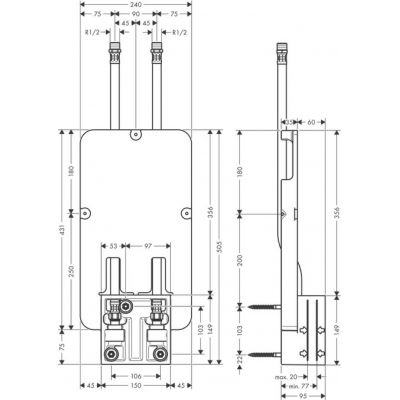 Element podtynkowy do deszczownicy 35363180 Axor