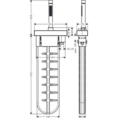 Axor Edge 46470000 zestaw prysznicowy