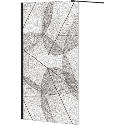 Ścianka prysznicowa walk-in 100 cm LF100200C Besco Leafy