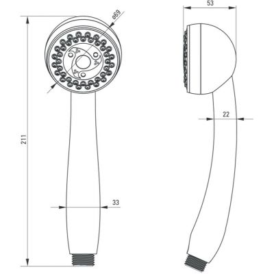 Deante Neo Fresh NEF051S słuchawka prysznicowa