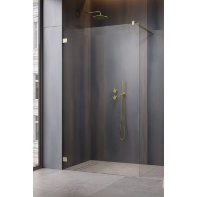 Ścianka prysznicowa walk-in 120 cm 101031209901 Radaway Essenza Pro Brushed Gold Walk-In