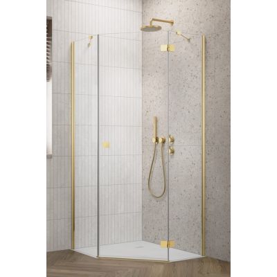 Komplet ścianek 45.5 cm złoty połysk/szkło przezroczyste 13850500101 Radaway Essenza Pro PTJ