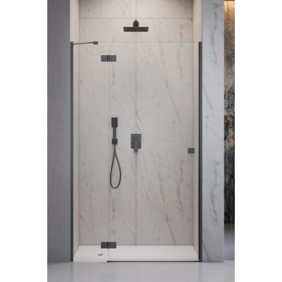 Drzwi prysznicowe 120 cm uchylne szczotkowany/szkło przezroczyste 13850169201L Radaway Essenza DWJ