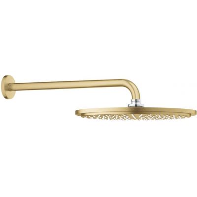Deszczownica z ramieniem 31x31 cm okrągła brushed cool sunrise 26066GN0 Grohe Rainshower