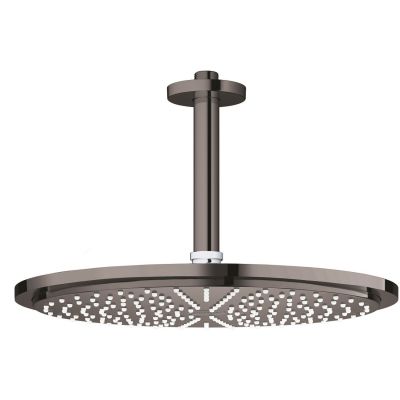 Deszczownica z ramieniem 31x31 cm okrągła hard graphite 26067A00 Grohe Rainshower