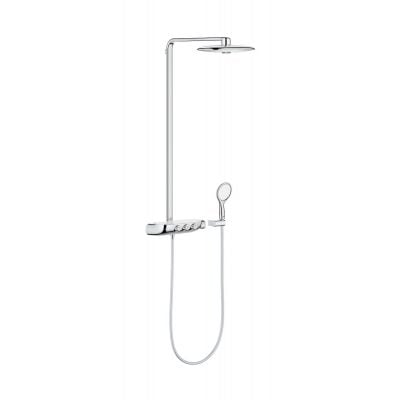 Zestaw prysznicowy ścienny termostatyczny z deszczownicą starlight chrome 26250000 Grohe SmartControl