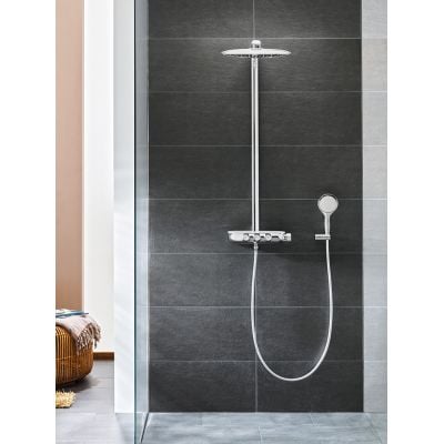 Zestaw prysznicowy ścienny termostatyczny z deszczownicą starlight chrome 26250000 Grohe SmartControl