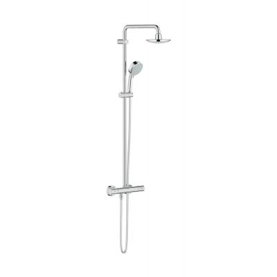 Zestaw prysznicowy ścienny termostatyczny z deszczownicą starlight chrome 27922000 Grohe New Tempesta