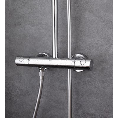 Zestaw prysznicowy ścienny termostatyczny z deszczownicą starlight chrome 27922000 Grohe New Tempesta