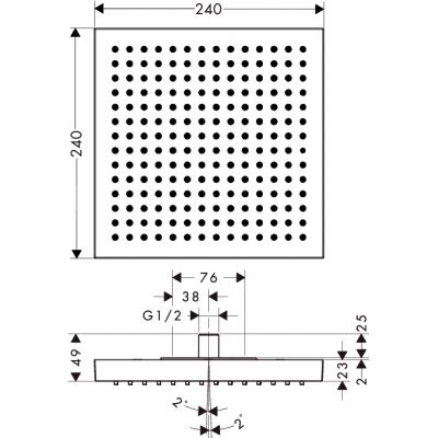 Axor Starck Shower Collection 10924000 deszczownica