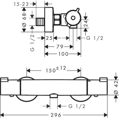 Hansgrohe Ecostat 13211000 bateria prysznicowa