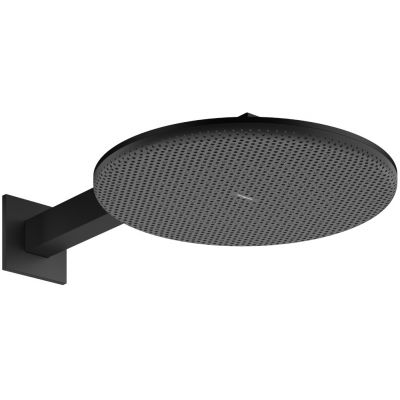 Deszczownica z ramieniem 30x30 cm okrągła czarna 24541670 Hansgrohe Raindance Alive S