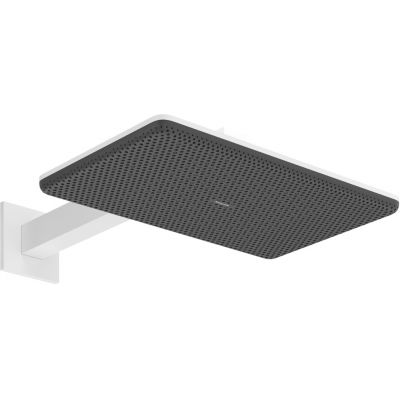 Deszczownica z ramieniem 34.3x21.4 cm prostokątna biała 24550700 Hansgrohe Raindance Alive Q