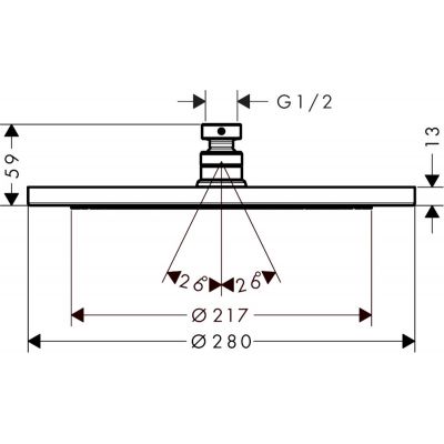 Hansgrohe Croma 26220000 deszczownica