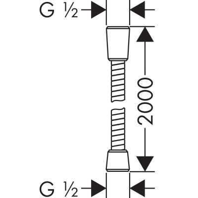 Hansgrohe Sensoflex 28134000 wąż prysznicowy 200 cm