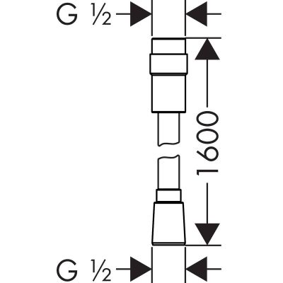 Hansgrohe Isiflex 28248000 wąż prysznicowy 160 cm