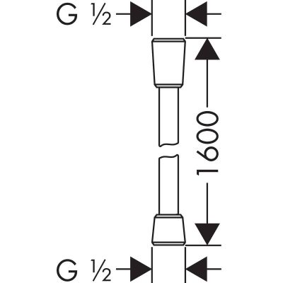 Hansgrohe Isiflex 28276000 wąż prysznicowy 160 cm
