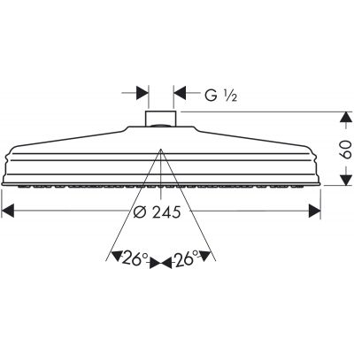 Axor Carlton 28474000 deszczownica