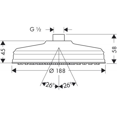Axor Carlton 28487000 deszczownica