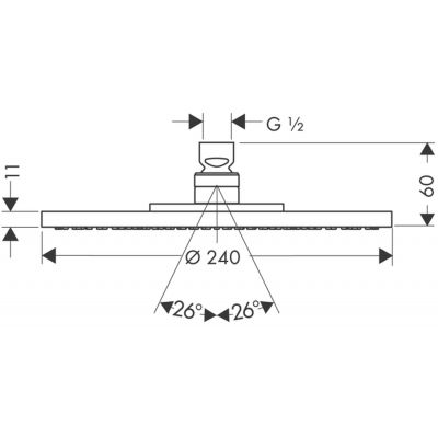 Axor Starck 28494300 deszczownica