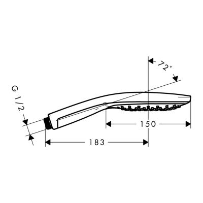 Hansgrohe Raindance 28587000 słuchawka prysznicowa