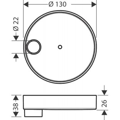 Mydelniczka 28679000 Hansgrohe Cassetta