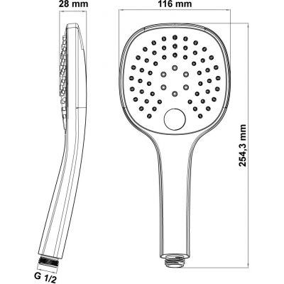 Hagser Emma HGR30000037 słuchawka prysznicowa
