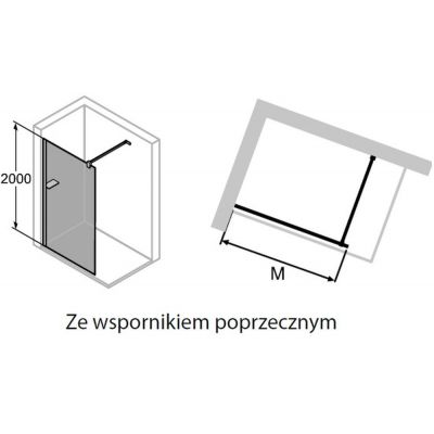 Ścianka prysznicowa 90 cm SL0203123322 Huppe Select+