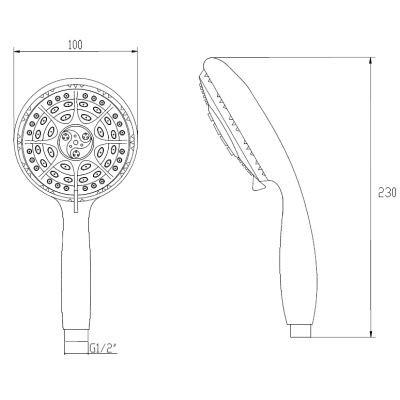 Invena Palia AS57001 słuchawka prysznicowa