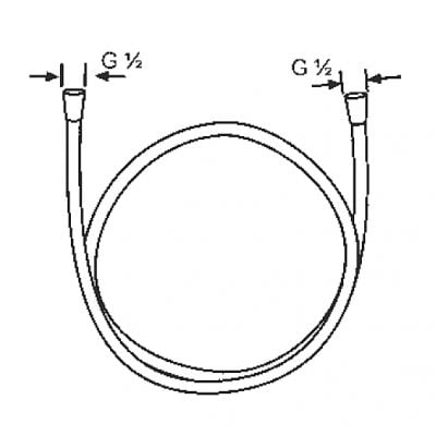 Kludi Logoflex 610550500 wąż prysznicowy 125 cm