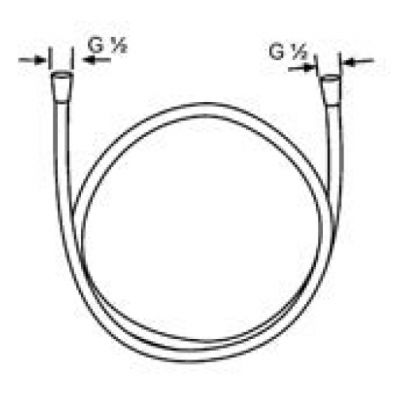Kludi Suparaflex 610719100 wąż prysznicowy 125 cm