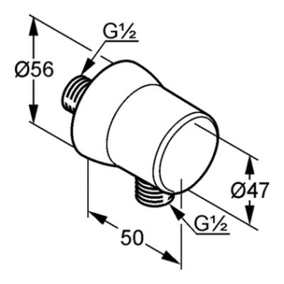 Kludi Sirena 630614300 przyłącze kątowe