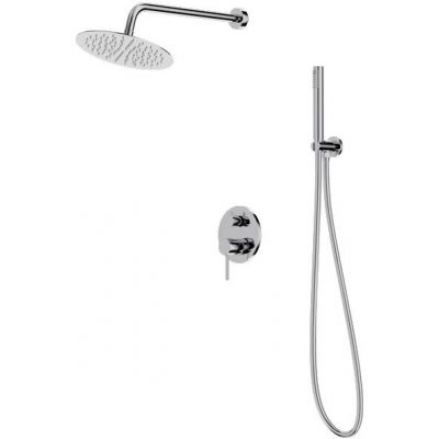 Zestaw prysznicowy podtynkowy z deszczownicą chrom 5900378341574 LaVita Orion