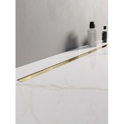 Odpływ liniowy 80 cm złoty OL0073 New Trendy Visio Slim Gold