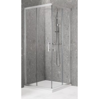Kabina prysznicowa kwadratowa 116x116 cm srebrny KALIA116L1B Novellini Kali