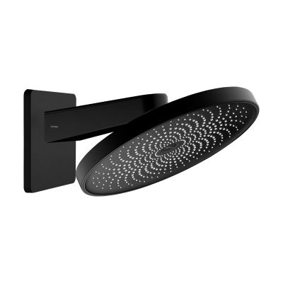 Deszczownica 26x26 cm okrągła czarny mat 37007300 Oltens Vann