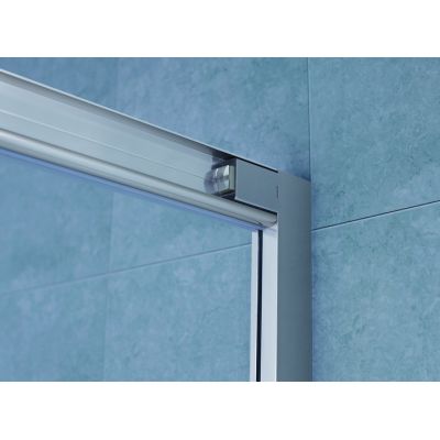Drzwi prysznicowe 100 cm rozsuwane chrom połysk/szkło przezroczyste 21200100 Oltens Fulla