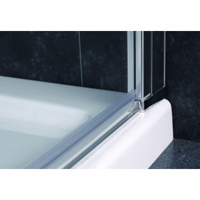 Drzwi prysznicowe 90 cm składane chrom połysk/szkło przezroczyste 21208100 Oltens Trana