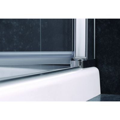 Drzwi prysznicowe 90 cm składane chrom połysk/szkło przezroczyste 21208100 Oltens Trana