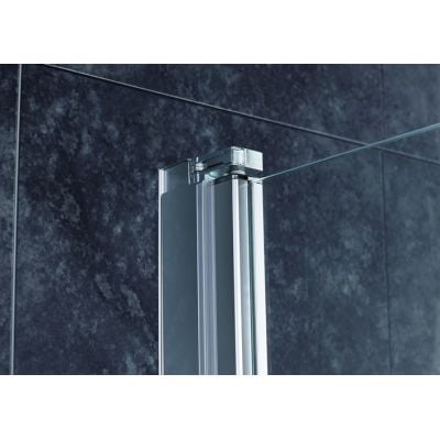 Drzwi prysznicowe 90 cm składane chrom połysk/szkło przezroczyste 21208100 Oltens Trana