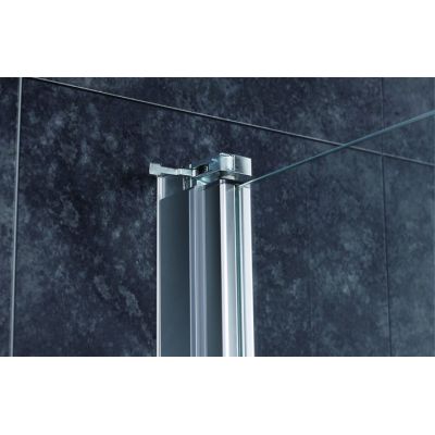 Drzwi prysznicowe 90 cm składane chrom połysk/szkło przezroczyste 21208100 Oltens Trana