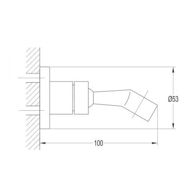 Uchwyt prysznicowy 8859OCR Omnires Darling