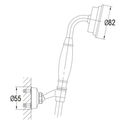 Omnires Armance ARMANCEPCR zestaw prysznicowy